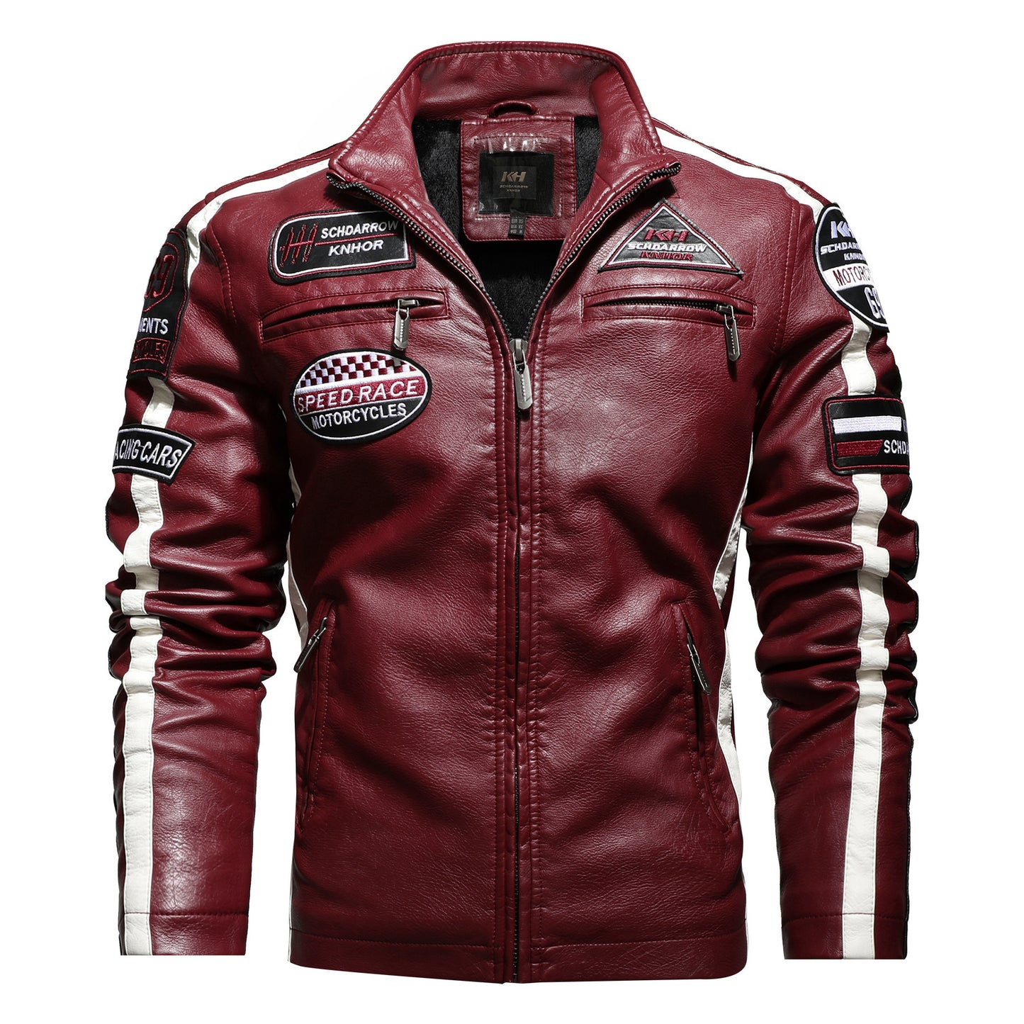 Men's Leather Street Motorcycle Racing Suit