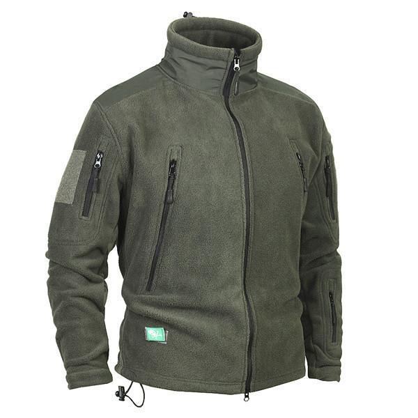 Warm Army Style Outdoor Fleece Sweater