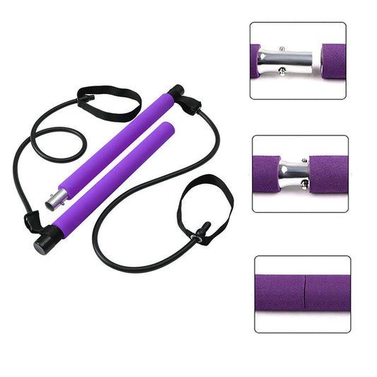 Home Gym Elastic Fitness Bar for Yoga & Workout