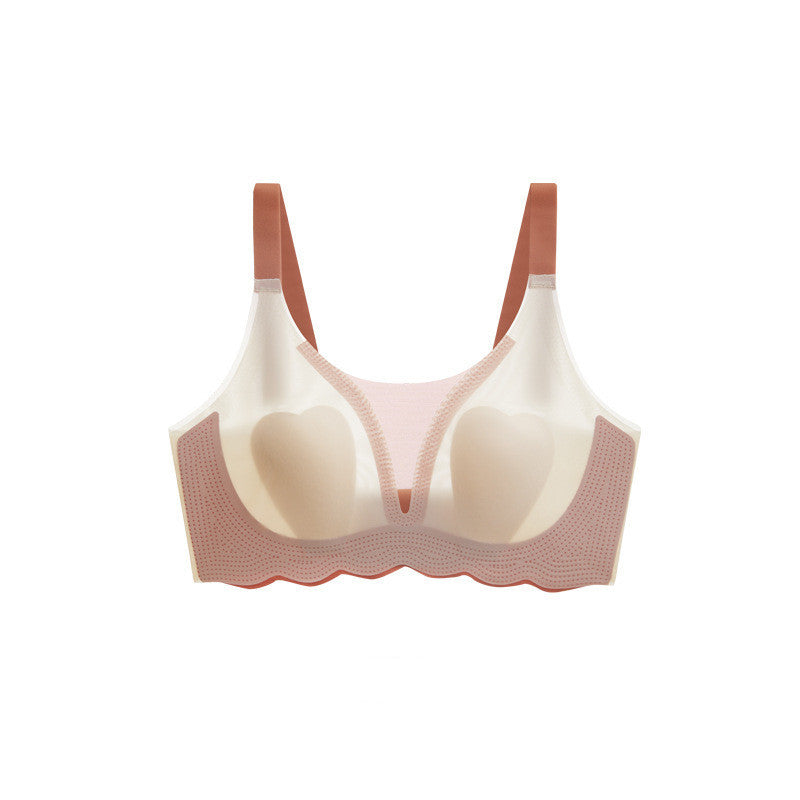 Comfort Wireless Soft Jelly Contrast Bralette