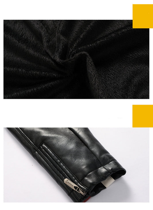 Men's Leather Street Motorcycle Racing Suit