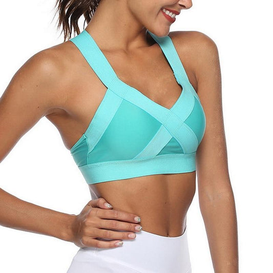 Comfortable Wide Strap & Band Workout Bra