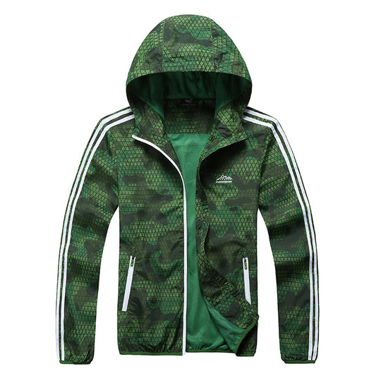 Lightweight Long-Sleeved Sports Wind Coat for Men